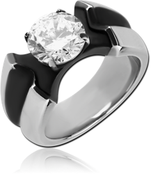 SURGICAL STEEL GRADE 316L JEWJELD RING