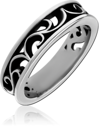 SURGICAL STEEL GRADE 316L OXIDIZED RING