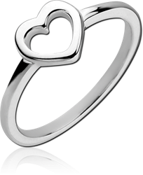 STERLING 925 SILVER RING - HEART