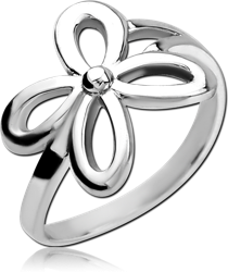 STERLING 925 SILVER RING - FLOWER