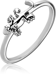 STERLING 925 SILVER RING - LIZARD