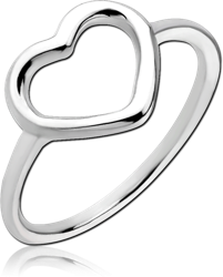STERLING 925 SILVER RING - HEART