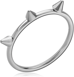 SURGICAL STEEL GRADE 316L RING - CONE