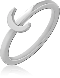 SURGICAL STEEL GRADE 316L WIRE CUT STAR RING