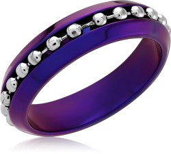 ANODISED TITANIUM ALLOY RING
