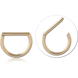 14 Karat Gold Yellow Hinged Segment Ring