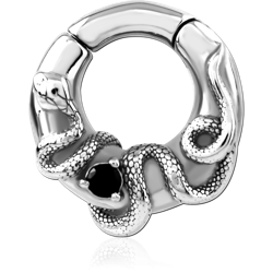 SURGICAL STEEL GRADE 316L JEWELED HINGED SEGMENT CLICKER