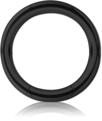 STERILE BLACK PVD COATED SURGICAL STEEL GRADE 316L SMOOTH SEGMENT RING