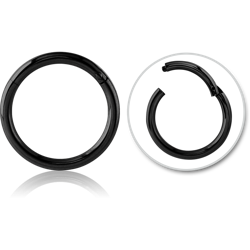 STERILE BLACK PVD COATED TITANIUM ALLOY HINGED SEGMENT RING