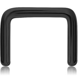 BLACK PVD COATED SURGICAL STEEL GRADE 316L SEPTUM RETAINER