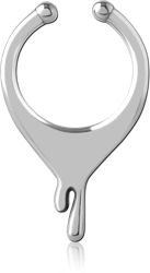 SURGICAL STEEL GRADE 316L FAKE SEPTUM RING