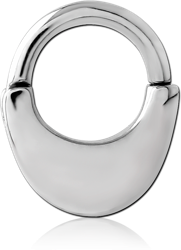 SURGICAL STEEL GRADE 316L HINGED SEPTUM CLICKER
