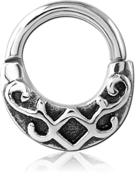 SURGICAL STEEL GRADE 316L HINGED SEPTUM CLICKER