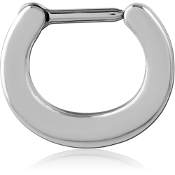SURGICAL STEEL GRADE 316L HINGED SEPTUM CLICKER