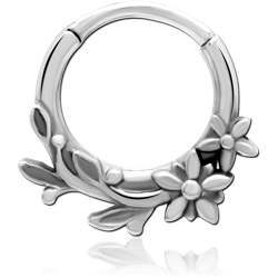 SURGICAL STEEL GRADE 316L HINGED SEPTUM CLICKER