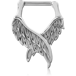 SURGICAL STEEL GRADE 316L HINGED SEPTUM CLICKER