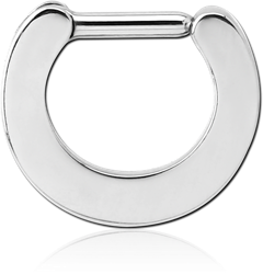 SURGICAL STEEL GRADE 316L HINGED SEPTUM CLICKER RING
