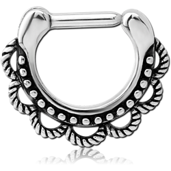 SURGICAL STEEL GRADE 316L SEPTUM CLICKER