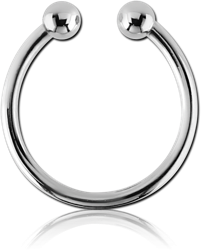 SURGICAL STEEL GRADE 316L FAKE SEPTUM RING