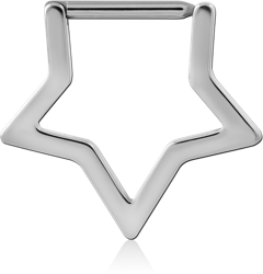 TITANIUM ALLOY DIAMOND SHAPE SEPTUM RING