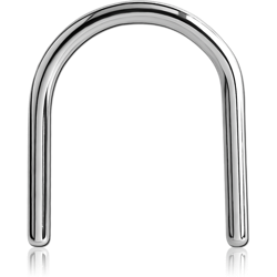 SURGICAL STEEL GRADE 316L U SHAPE SEPTUM RETAINER