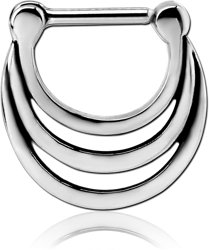 STERILE SURGICAL STEEL GRADE 316L HINGED SEPTUM CLICKER