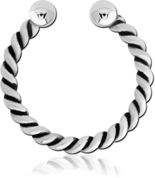 STERILE SURGICAL STEEL GRADE 316L FAKE SEPTUM RING - ROPE