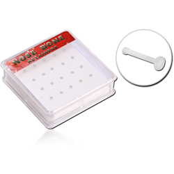 BOX OF 20 UV POLYMER NOSE BONE RETAINERS