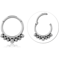 Surgical Steel Grade 316L Hinged Segment Ring