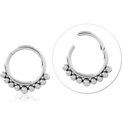 Surgical Steel Grade 316L Hinged Segment Ring