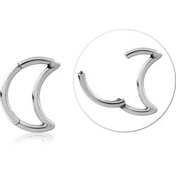 Surgical Steel Grade 316L Hinged Moon Segment Ring