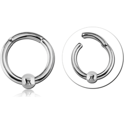 SURGICAL STEEL GRADE 316L HINGED SEGMENT RING