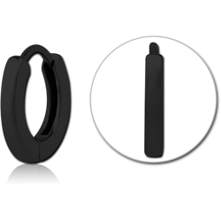 BLACK PVD COATED SURGICAL STEEL GRADE 316L MULTI PURPOSE HUGGIE PIERCING