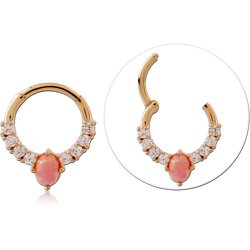 STERLING SILVER 925 18 KARAT GOLD YELLOW PLATED JEWELED MULTI PURPOSE CLICKER