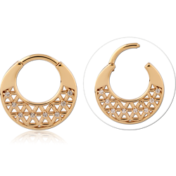 STERLING 925 SILVER GOLD PLATED 18K JEWELED MULTI PURPOSE CLICKER