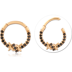 STERLING 925 SILVER GOLD PLATED 18K JEWELED MULTI PURPOSE CLICKER