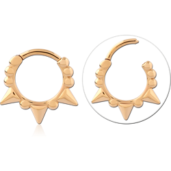 STERLING 925 SILVER GOLD PLATED 18K JEWELED MULTI PURPOSE CLICKER