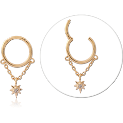 STERLING 925 SILVER GOLD PLATED 18K MULTI PURPOSE CLICKER