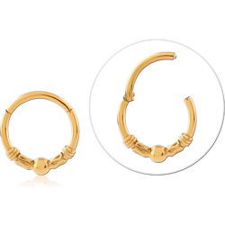 GOLD PVD COATED SURGICAL STEEL GRADE 316L JEWELED MULTI PURPOSE CLICKER SPECIAL NEW DESIGN