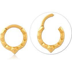 GOLD PVD COATED SURGICAL STEEL GRADE 316L JEWELED MULTI PURPOSE CLICKER