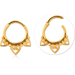 STERLING 925 SILVER GOLD PVD COATED MULTI PURPOSE CLICKER