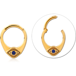 STERLING 925 SILVER GOLD PLATED JEWELED MULTI PURPOSE CLICKER