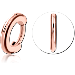 ROSE GOLD PVD COATED SURGICAL STEEL GRADE 316L HINGED SEGMENT CLICKER