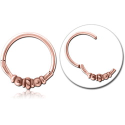 ROSE GOLD PVD COATED SURGICAL STEEL GRADE 316L HINGED SEGMENT CLICKER