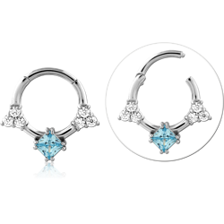 STERLING SILVER 925 RHODIUM COATED JEWELED MULTI PURPOSE CLICKER