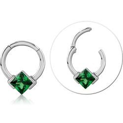 STERLING 925 SILVER RHODIUM PLATED JEWELED MULTI PURPOSE CLICKER