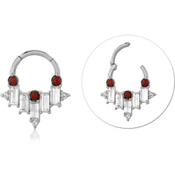 STERLING SILVER 925 RHODIUM COATED JEWELED MULTI PURPOSE CLICKER