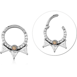 TERLING SILVER 925 RHODIUM COATED JEWELED MULTI PURPOSE CLICKER