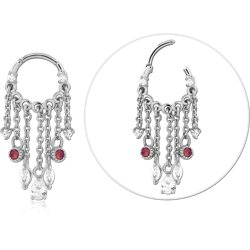 STERLING SILVER 925 RHODIUM COATED JEWELED MULTI PURPOSE CLICKER