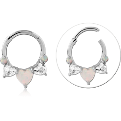 STERLING SILVER 925 RHODIUM COATED JEWELED MULTI PURPOSE CLICKER